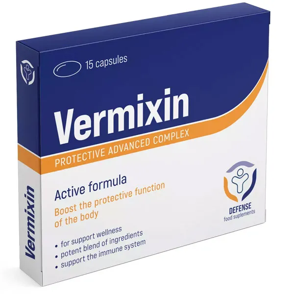 Vermixin kapsuly s prírodnými extraktmi na podporu detoxikácie čriev a imunity